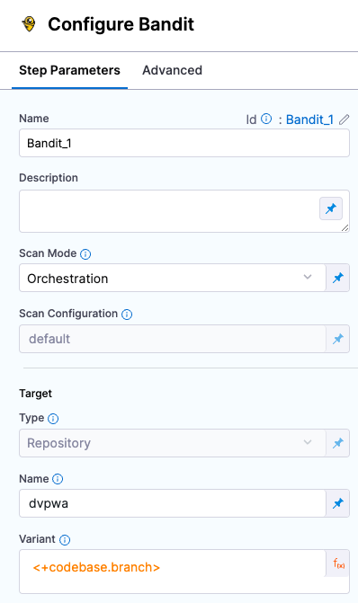 Configure the background step