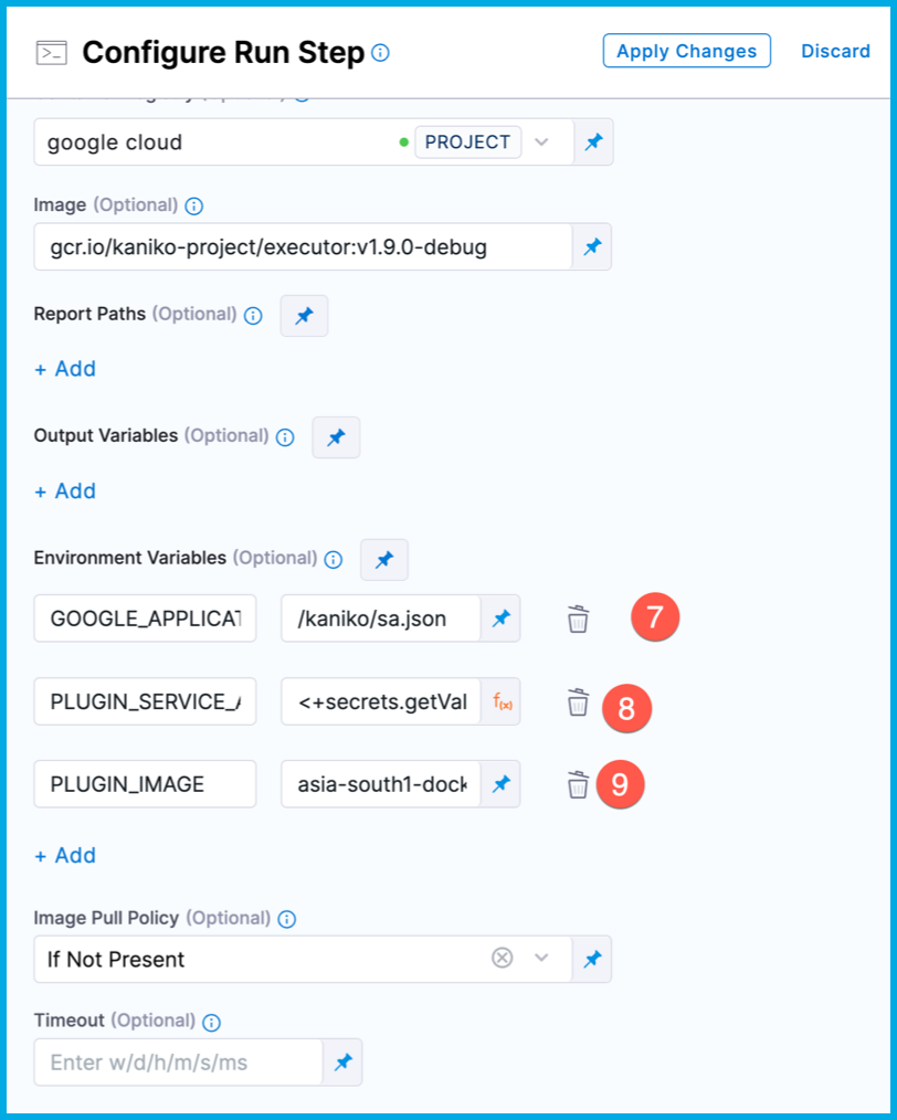 Build environment Variables