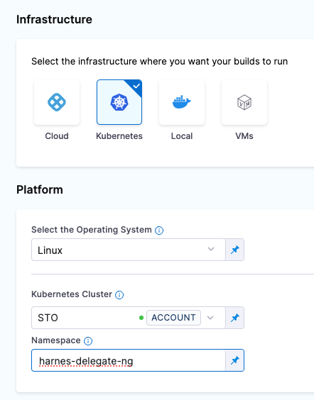 Define the build infrastructure